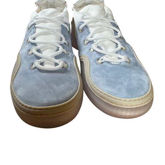 Christian Louboutin Men's Arpoador Flat Sneaker Zinc Bianco Size EU 44 US 11 - Picture 5 of 11